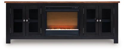 Wildenauer 76" TV Stand with Electric Fireplace