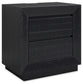 Londer California King Panel Bed with Mirrored Dresser and Nightstand