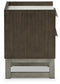 Arkenton King Panel Bed with Mirrored Dresser, Chest and Nightstand