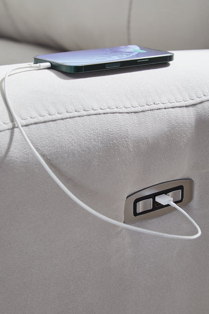 Social Pointe PWR Recliner/ADJ Headrest