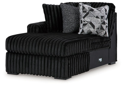 Midnight-Madness 3-Piece Sectional with Chaise