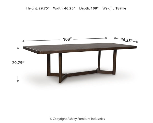 Dilenno RECT Dining Room EXT Table