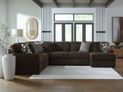 Midnight-Madness 4-Piece Sectional with Chaise