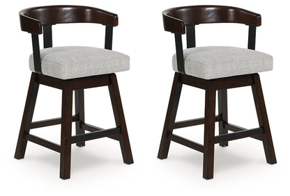 Ashley Express - Haddigan UPH Swivel Barstool (2/CN)