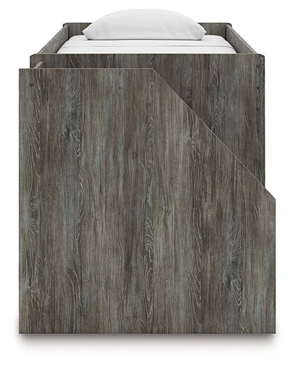 Frandern Twin Loft  Bed with Bookcase Storage