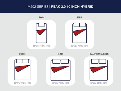 Ashley Express - Peak 2.0 10 Hybrid  Mattress