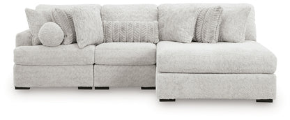 Cuddle Plush 3-Piece Sectional with Chaise