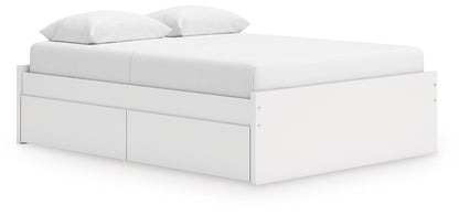 Ashley Express - Onita Queen Platform Bed with 1 Side Storage
