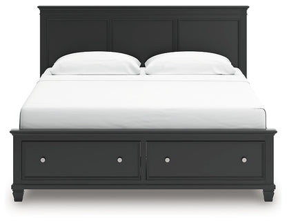 Lanolee King Panel Storage Bed