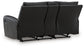 Glossmore DBL Rec Loveseat w/Console