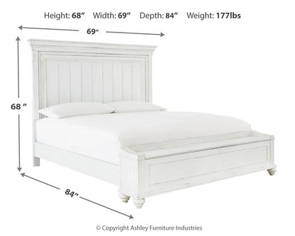Kanwyn Queen Panel Bed with Storage with Mirrored Dresser, Chest and Nightstand