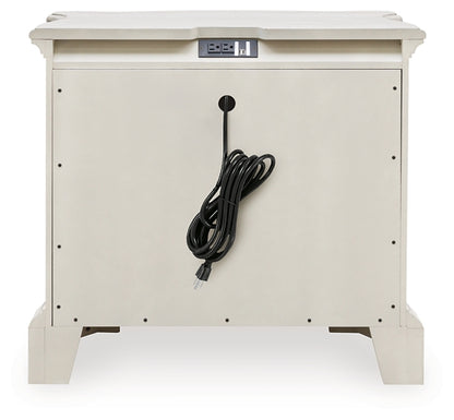 Arlendyne Queen Upholstered Bed with Mirrored Dresser and Nightstand