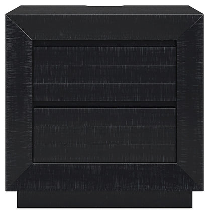 Londer Queen Panel Bed with Mirrored Dresser, Chest and Nightstand