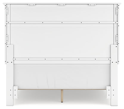 Fortman Full Panel Bed with Mirrored Dresser