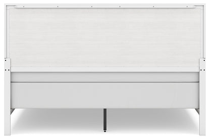 Binterglen King Panel Bed with Mirrored Dresser, Chest and Nightstand