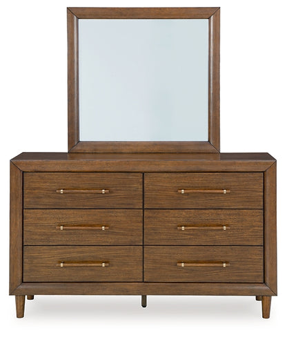 Lyncott King Upholstered Bed, Dresser, Mirror, Chest and Nightstand