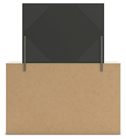 Lawroy Queen Panel Bed with Storage, Dresser, Mirror, Chest and Nightstand