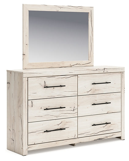 Lawroy Queen Panel Bed, Dresser, Mirror, Chest and Nightstand