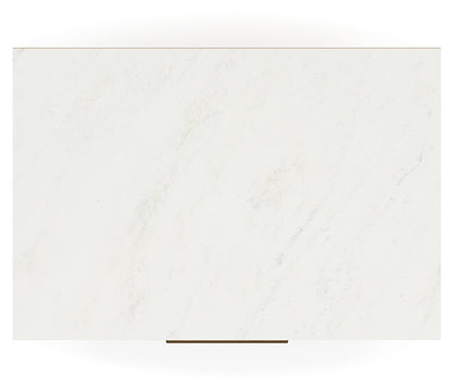 Cadmori Queen Upholstered Panel Bed with Mirrored Dresser and Nightstand