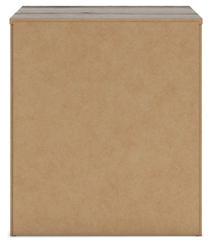 Graystorm Twin Panel Bed with Storage with Mirrored Dresser and Nightstand