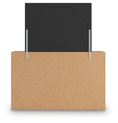 Aleaport Queen Panel Bed with Mirrored Dresser