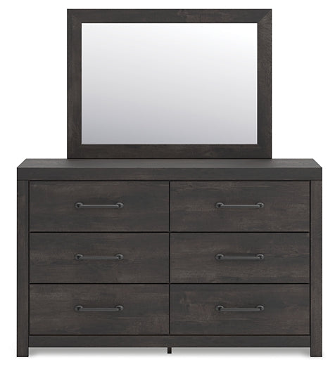Hollivern Twin Panel Storage Bed with Mirrored Dresser, Chest and Nightstand