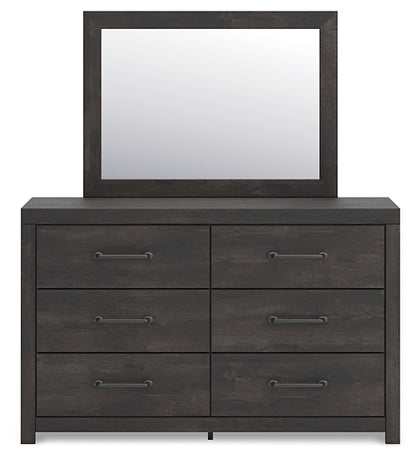 Hollivern Twin Panel Storage Bed with Mirrored Dresser, Chest and Nightstand