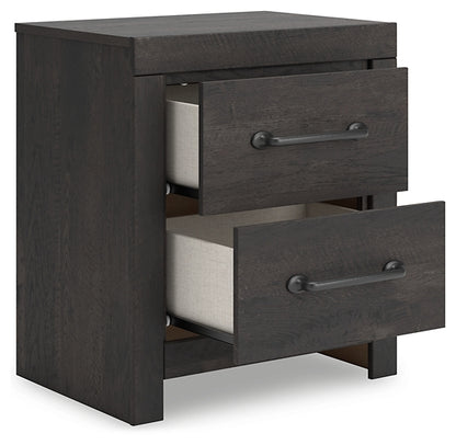 Hollivern Twin Panel Storage Bed with Mirrored Dresser and Nightstand