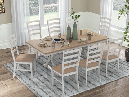 Purlaney Dining Table and 8 Chairs