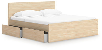 Ashley Express - Onita Queen Panel Platform Bed with 2 Side Storage