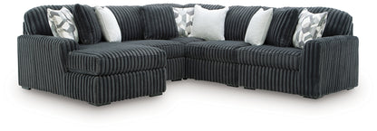 Midnight-Madness 5-Piece Sectional with Chaise