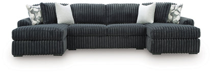 Midnight-Madness 3-Piece Double Chaise Sectional