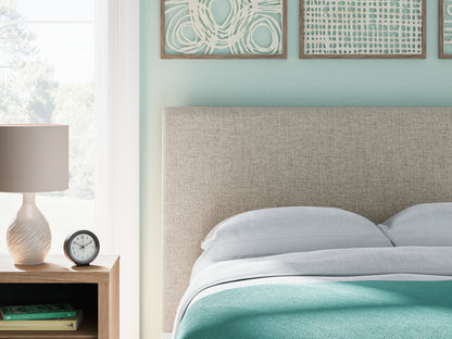 Cielden Full Upholstered Bed with Roll Slats, Dresser, Mirror, Chest and Nightstand