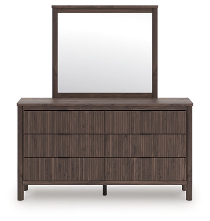 Pamytta King Panel Platform Bed, Dresser, Mirror, Chest and Nightstand