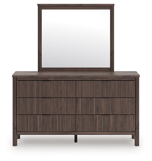 Pamytta Full Panel Bed, Dresser and Mirror