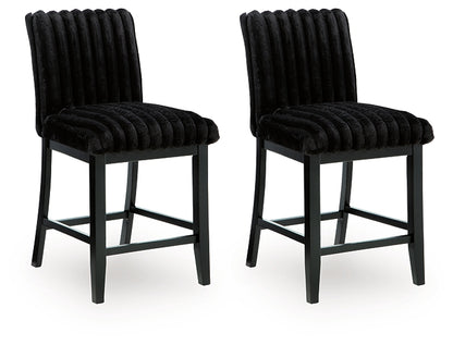 Mervannie Upholstered Barstool (2/CN)
