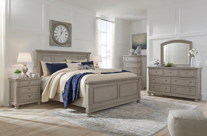 Lettner California King Sleigh Bed with 2 Storage Drawers
