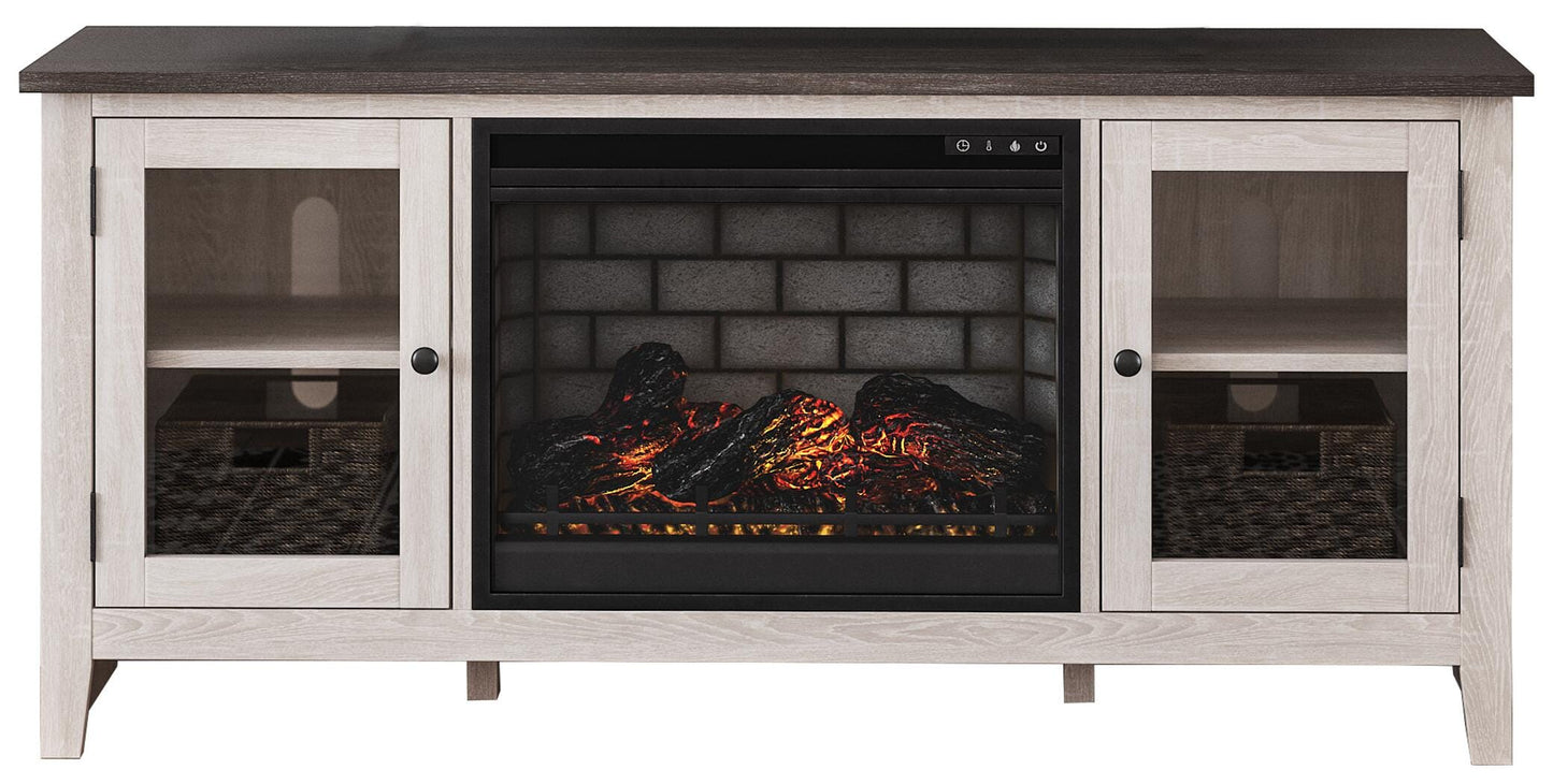 Ashley Express - Dorrinson 60" TV Stand with Electric Fireplace