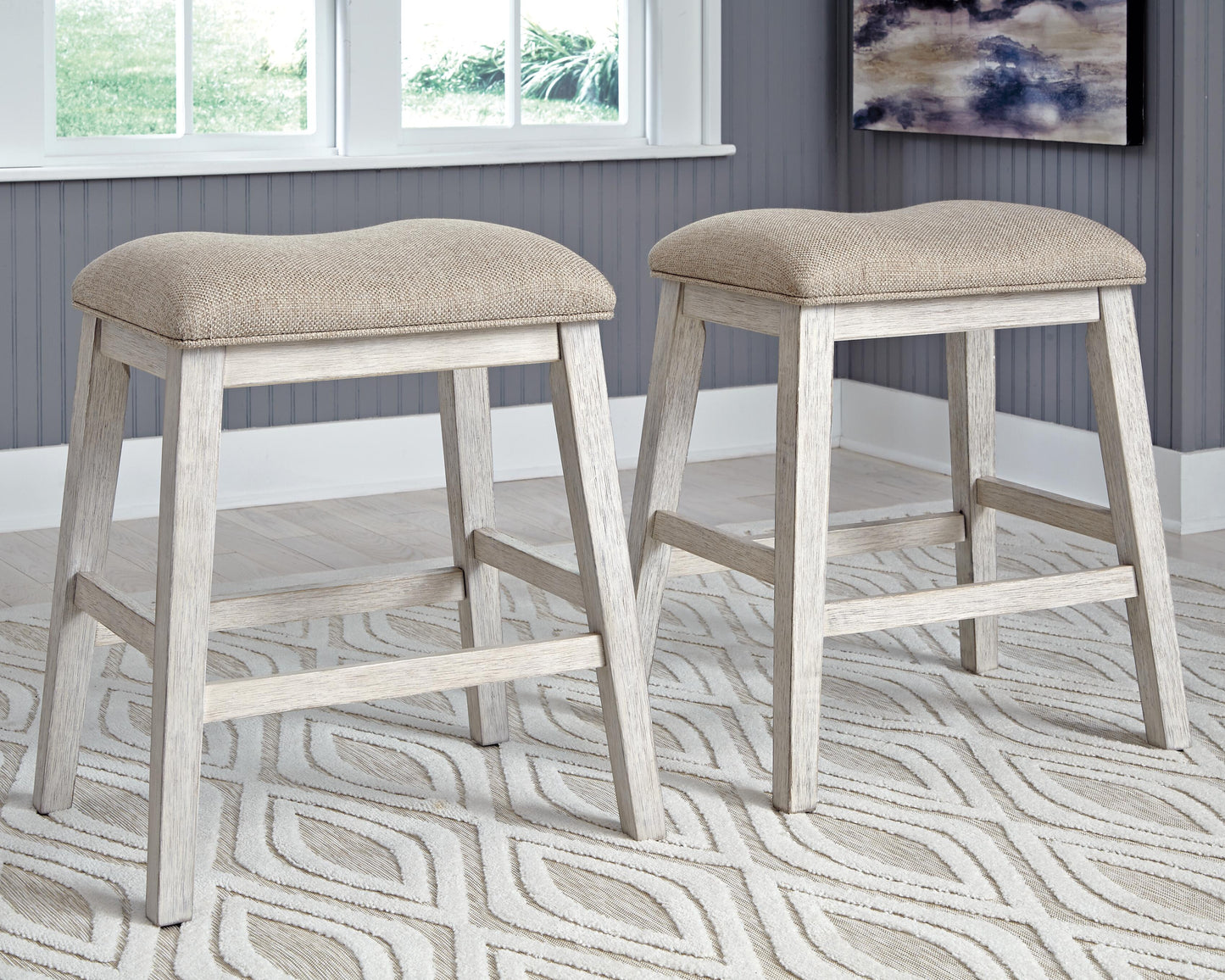 Ashley Express - Skempton Upholstered Stool (2/CN)