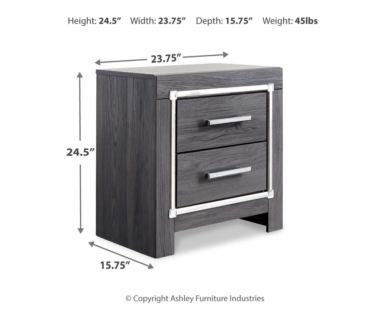 Ashley Express - Lodanna Two Drawer Night Stand