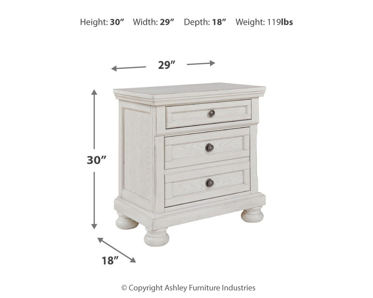 Ashley Express - Robbinsdale Two Drawer Night Stand
