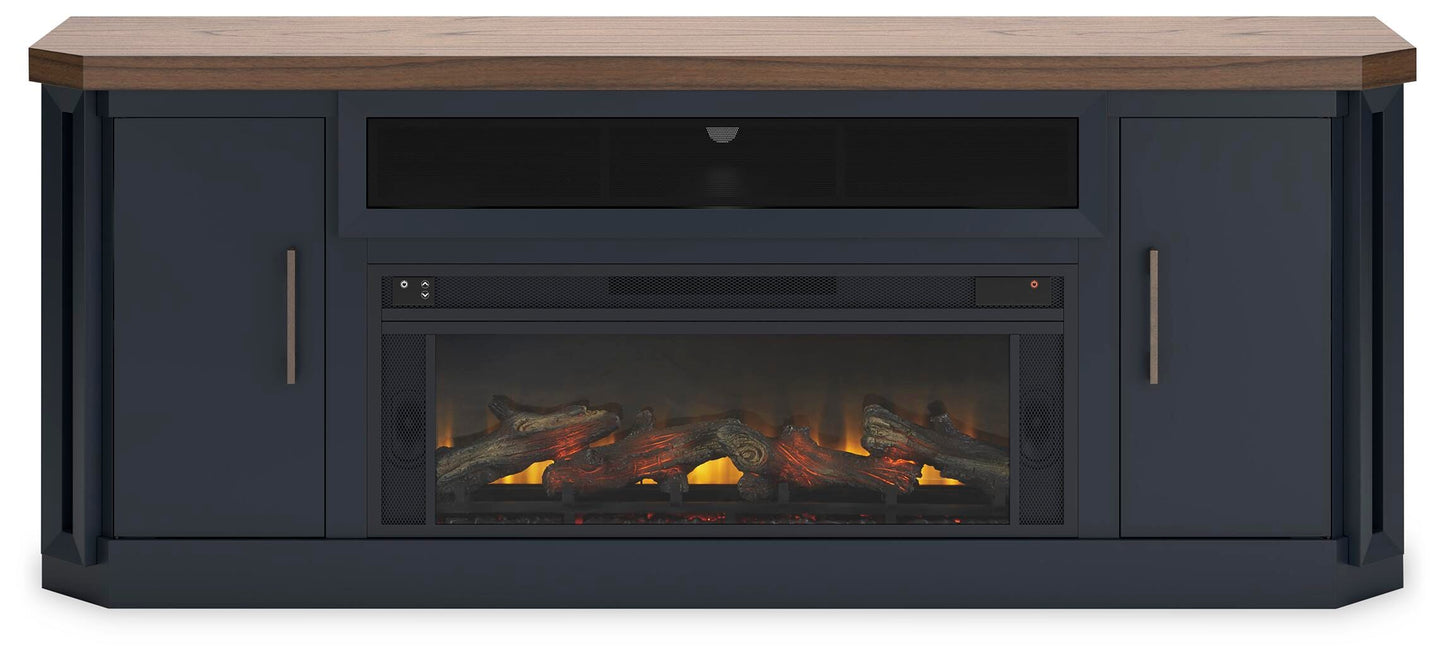 Landocken 83" TV Stand with Electric Fireplace