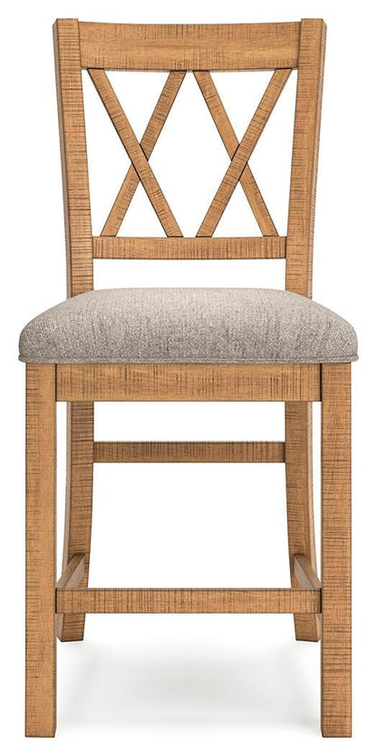 Ashley Express - Havonplane Upholstered Barstool (2/CN)