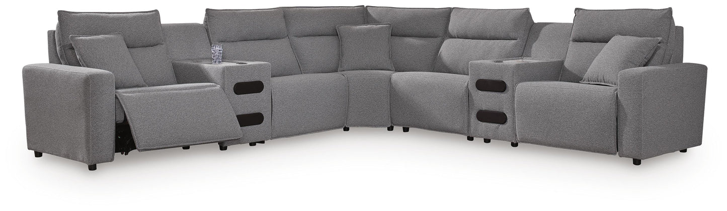 Modmax II 7-Piece Power Reclining Sectional with Audio Consoles