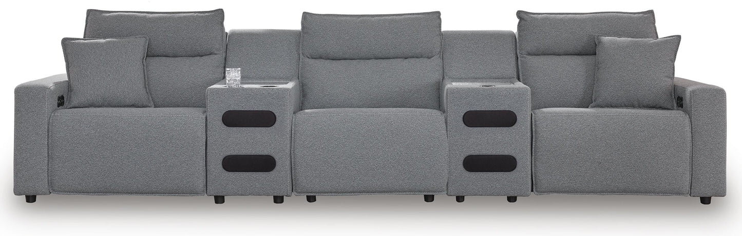 Modmax II 5-Piece Power Reclining Sectional with Audio Consoles