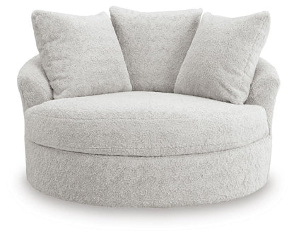 Cuddle Plush Oversized Swivel Accent Chair