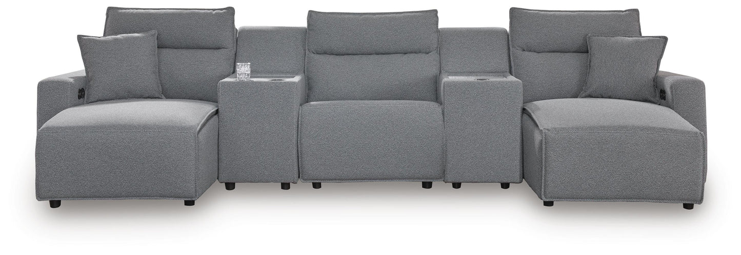 Modmax II 5-Piece Power Reclining Sectional with Chaise and Consoles