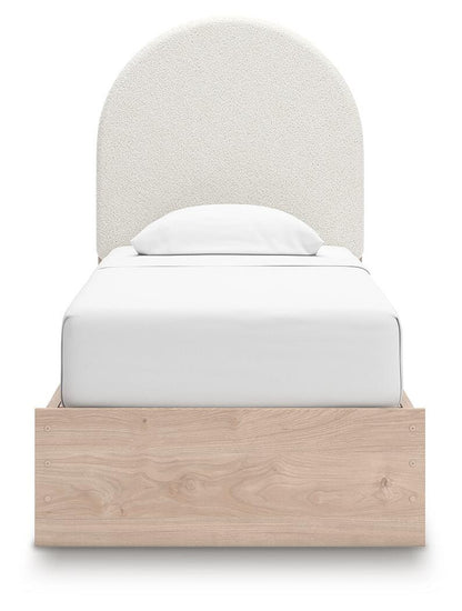 Arloster Twin Upholstered Panel Bed with Storage