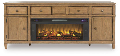 Sharlance 81" TV Stand with Electric Fireplace