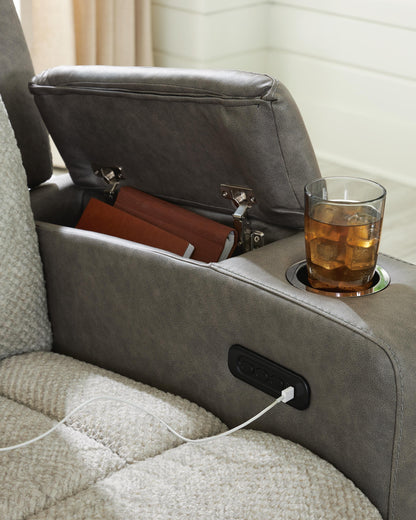 Branthorpe PWR REC Sofa with ADJ Headrest